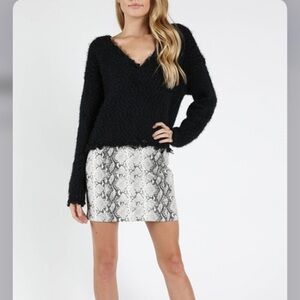 Snakeskin Print Skirt size Large